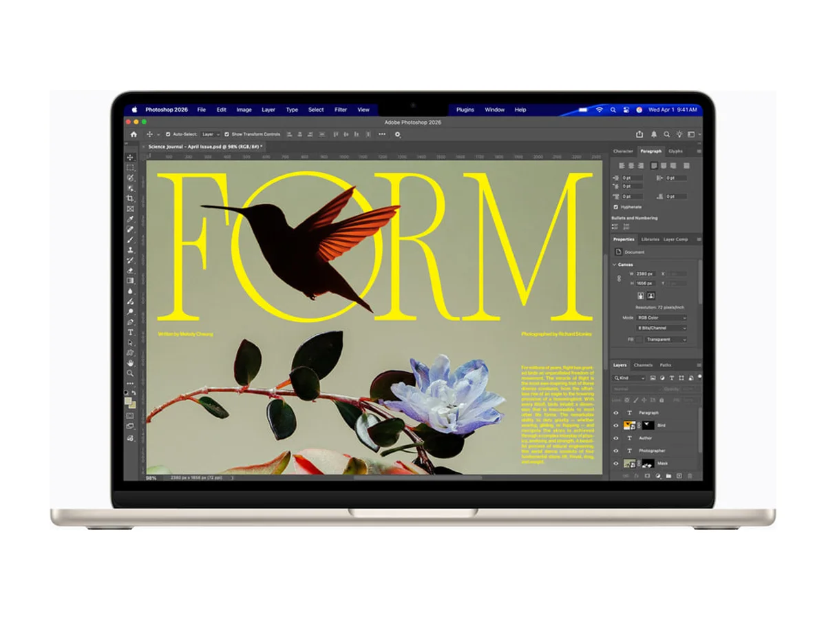 Apple MacBook Air M5 — imagem ilustrativa de referência